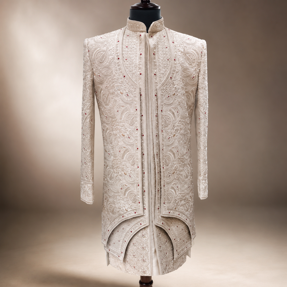 Ivory Imperial Heritage Embroidered Sherwani