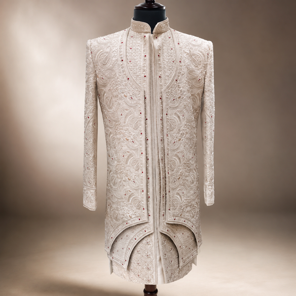 Ivory Imperial Heritage Embroidered Sherwani